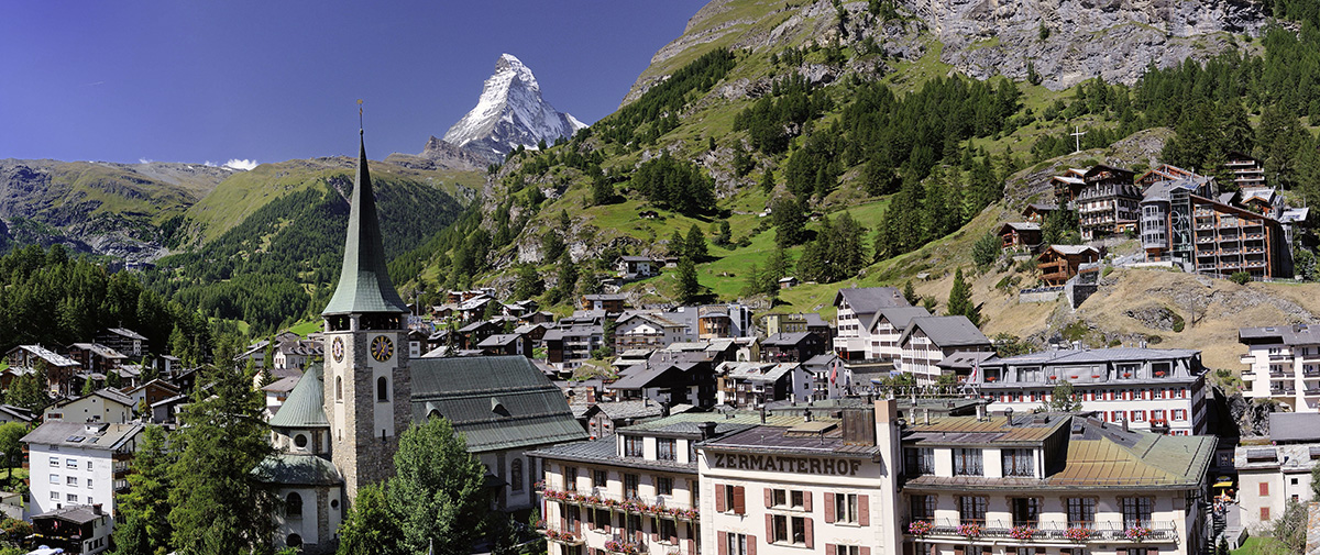 Zermatt mit Blick aufs Matterhorn