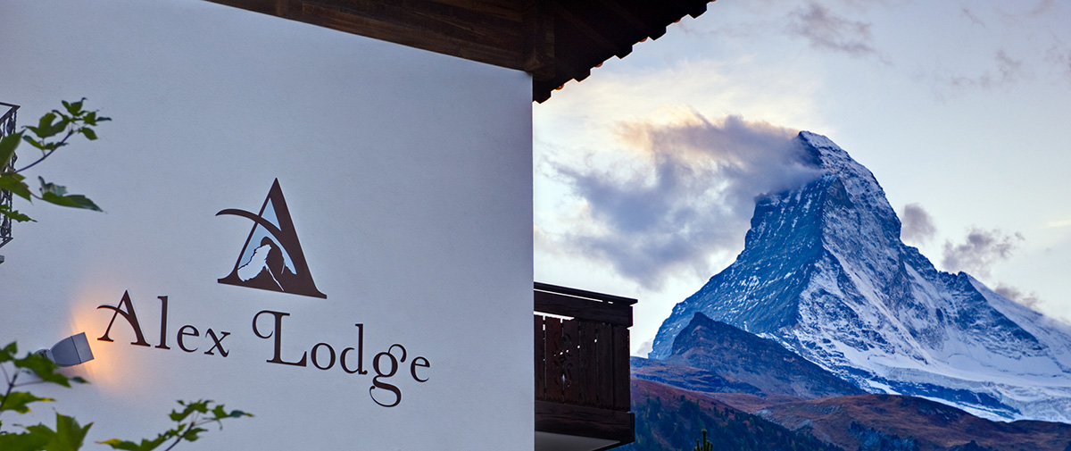 Alex Lodge Aussicht aufs Matterhorn